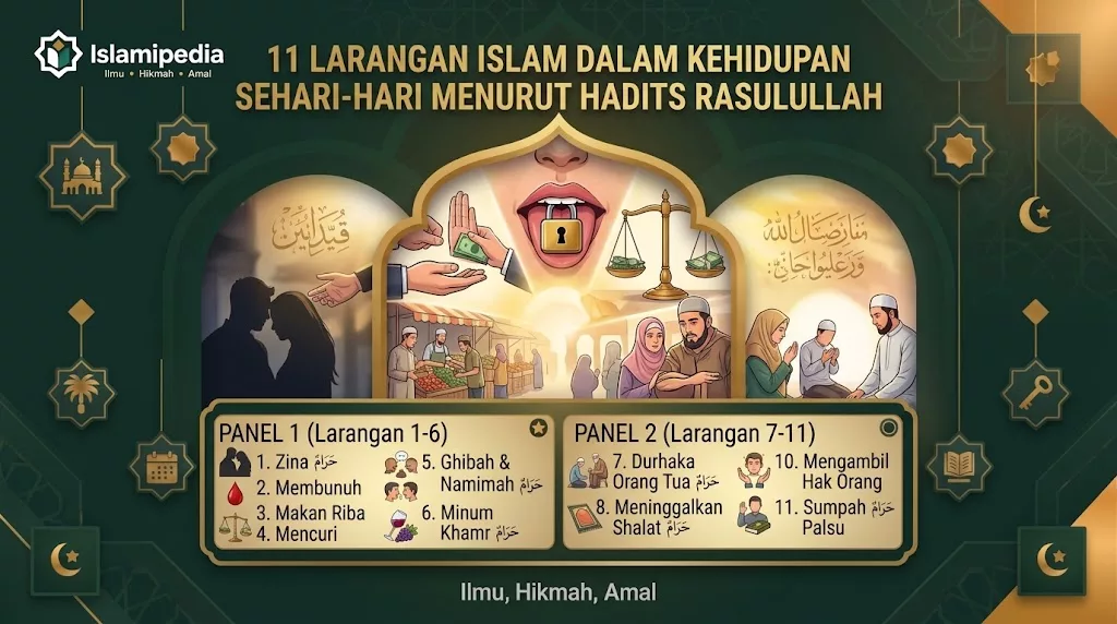 11 Larangan Islam Dalam Kehidupan Sehari hari Menurut Hadits Rasulullah