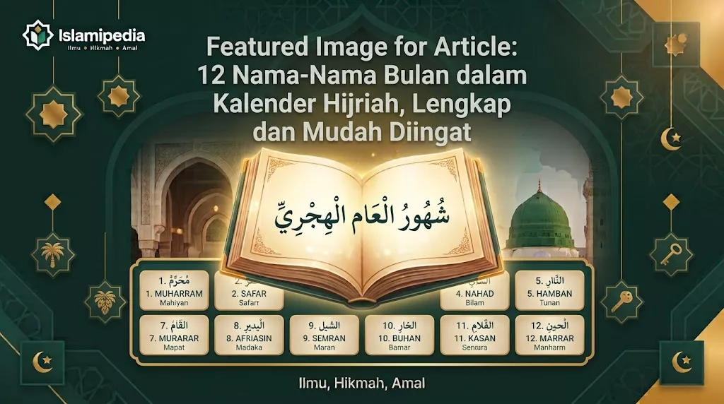 12 Nama Nama Bulan dalam Kalender Hijriah,Lengkap dan Mudah Diingat