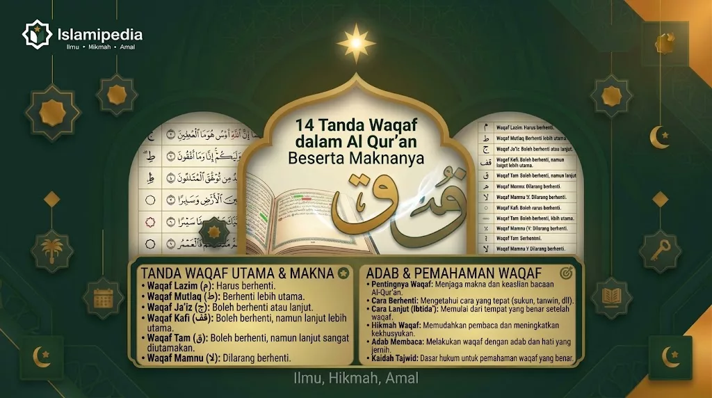 14 Tanda Waqaf dalam Al Qur’an Beserta Maknanya