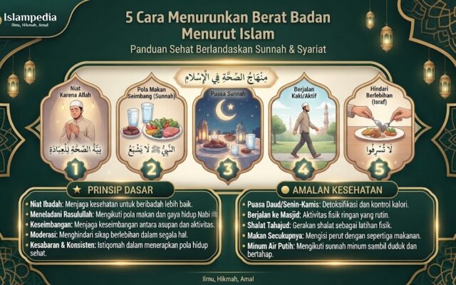 5 Cara Menurunkan Berat Badan Menurut Islam