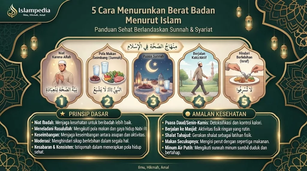 5 Cara Menurunkan Berat Badan Menurut Islam