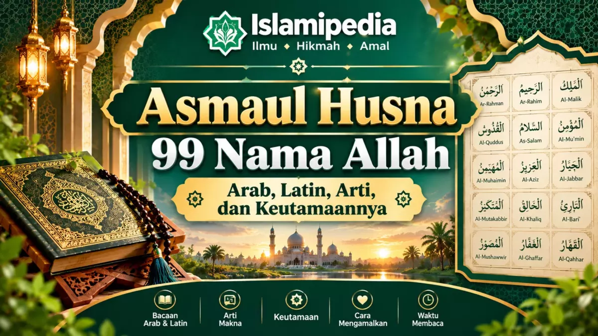 Asmaul Husna 99 Nama Allah, Arab, Latin dan Artinya
