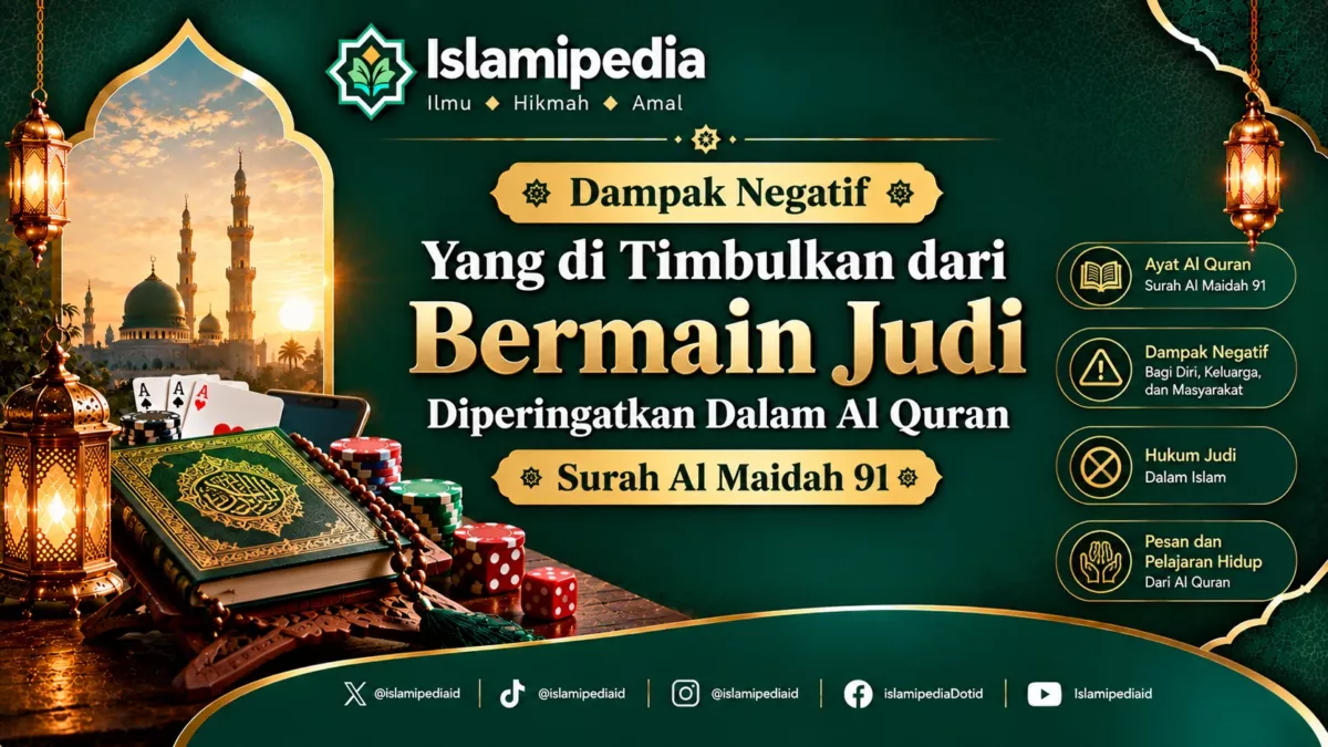 Dampak Negatif Yang di Timbulkan dari Bermain Judi, Diperingatkan Dalam Al Quran Surah Al Maidah