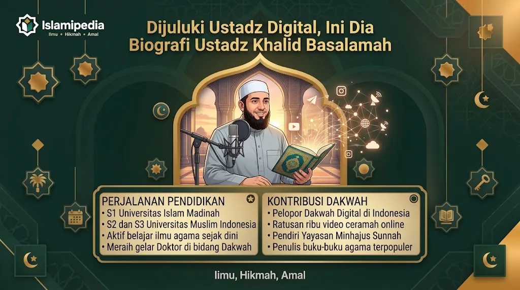 Dijuluki Ustadz Digital Ini Dia Biografi Ustadz Khalid Basalamah