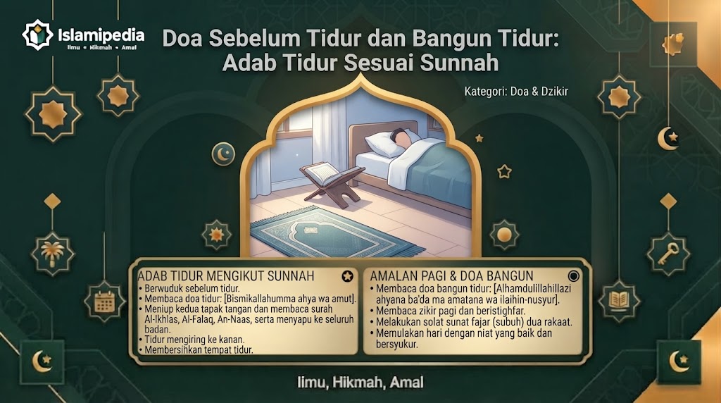 Doa Sebelum Tidur dan Bangun Tidur Adab Tidur Sesuai Sunnah