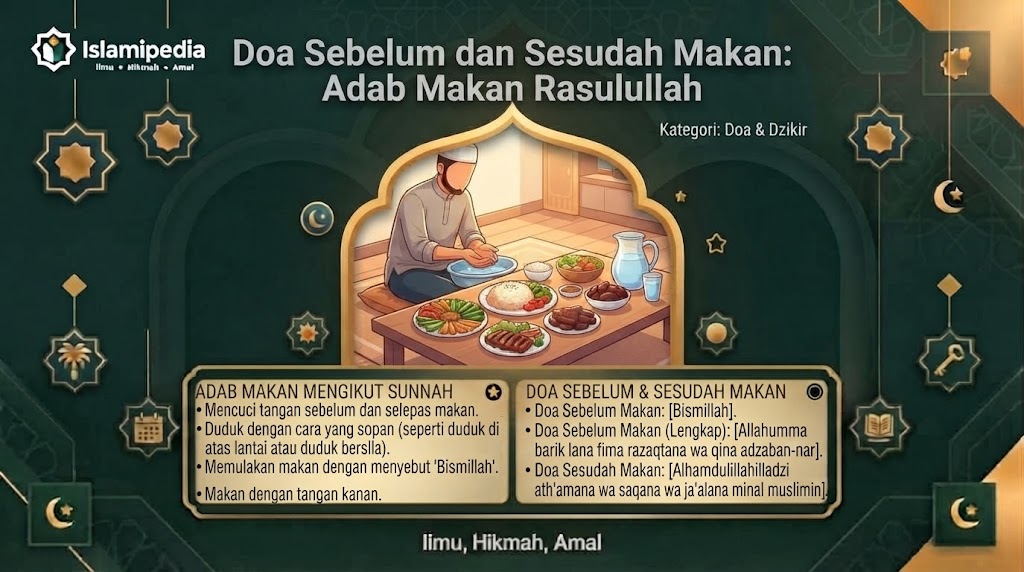 Doa Sebelum dan Sesudah Makan Adab Makan Rasulullah