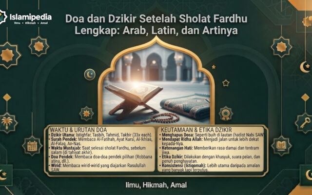 Doa dan Dzikir Setelah Sholat Fardhu Lengkap Arab, Latin, dan Artinya