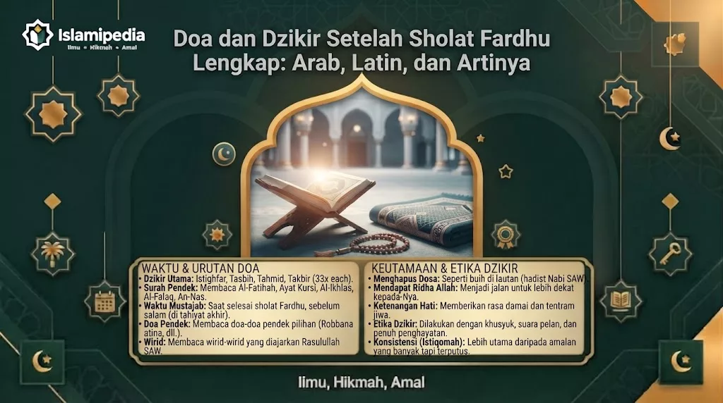 Doa dan Dzikir Setelah Sholat Fardhu Lengkap Arab, Latin, dan Artinya