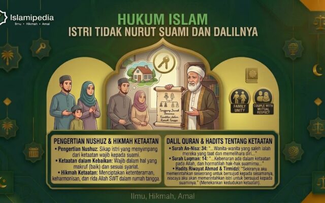 Hukum Islam Istri Tidak Nurut Suami dan Dalilnya