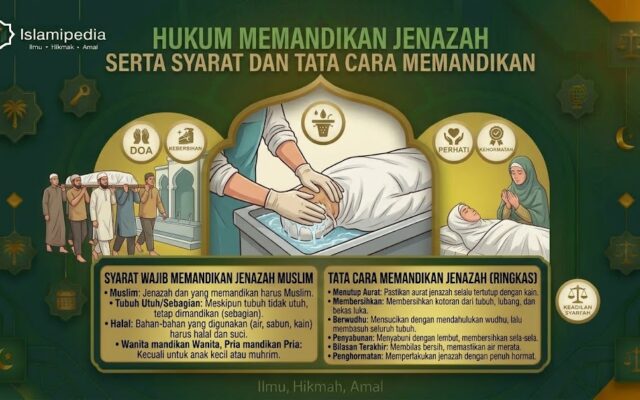 Hukum Memandikan Jenazah Serta Syarat dan Tata Cara Memandikan