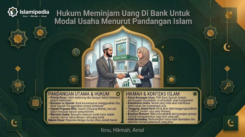 Hukum Meminjam Uang Di Bank Untuk Modal Usaha Menurut Pandangan Islam