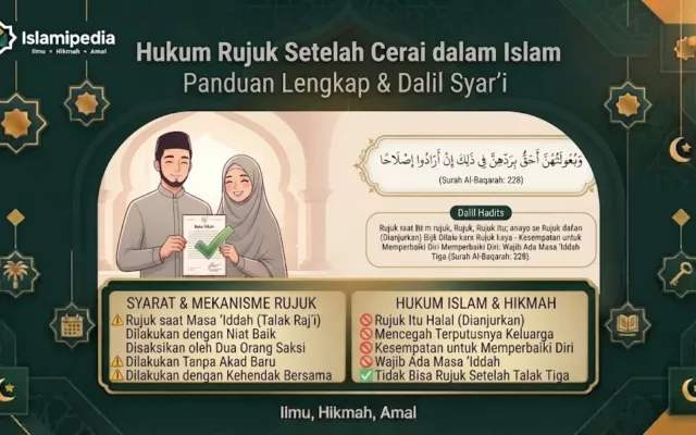 Hukum Rujuk Setelah Cerai dalam Islam dan Dalilnya