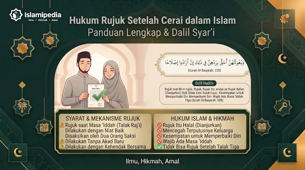 Hukum Rujuk Setelah Cerai dalam Islam dan Dalilnya