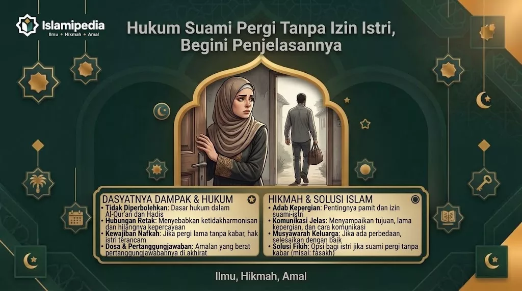 Hukum Suami Pergi Tanpa Izin Istri, Begini Penjelasannya