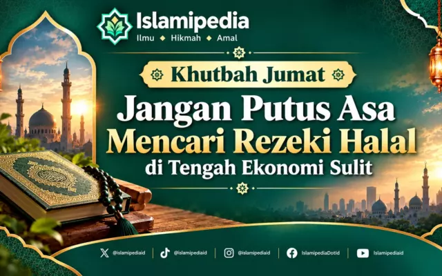 Khutbah Jumat Jangan Putus Asa Mencari Rezeki Halal di Tengah Ekonomi Sulit