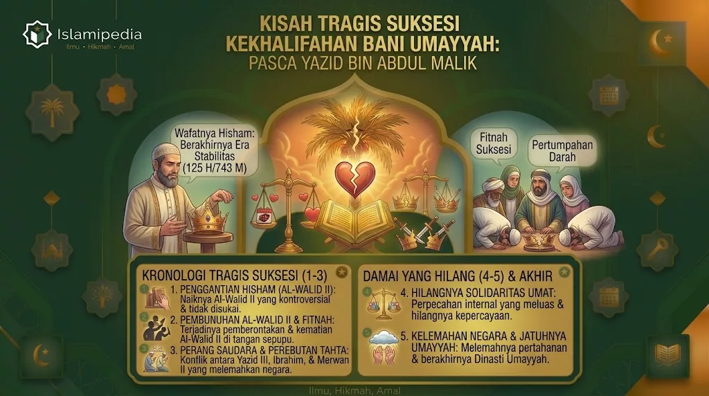 Kisah Tragis Suksesi Kekhalifahan di Bani Umayyah setelah Yazid bin Abdul Malik
