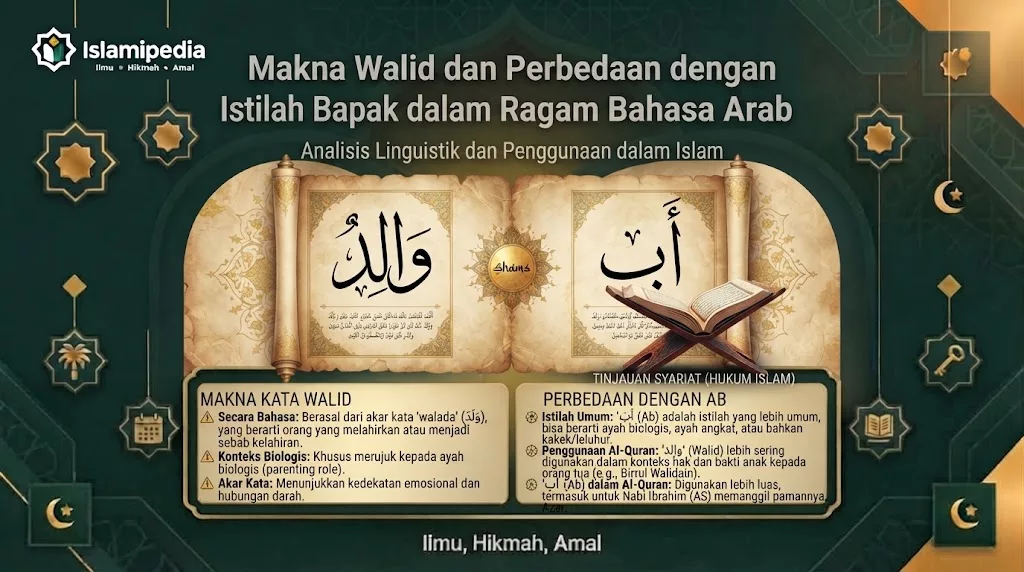 Makna Walid dan Perbedaan dengan Istilah Bapak dalam Ragam Bahasa Arab