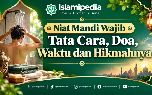Niat Mandi Wajib, Tata Cara, Doa, Waktu dan Hikmahnya