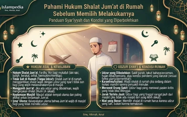 Pahami Hukum﻿ Shalat﻿ Jum’at dirumah Sebelum Memilih Melakukannya