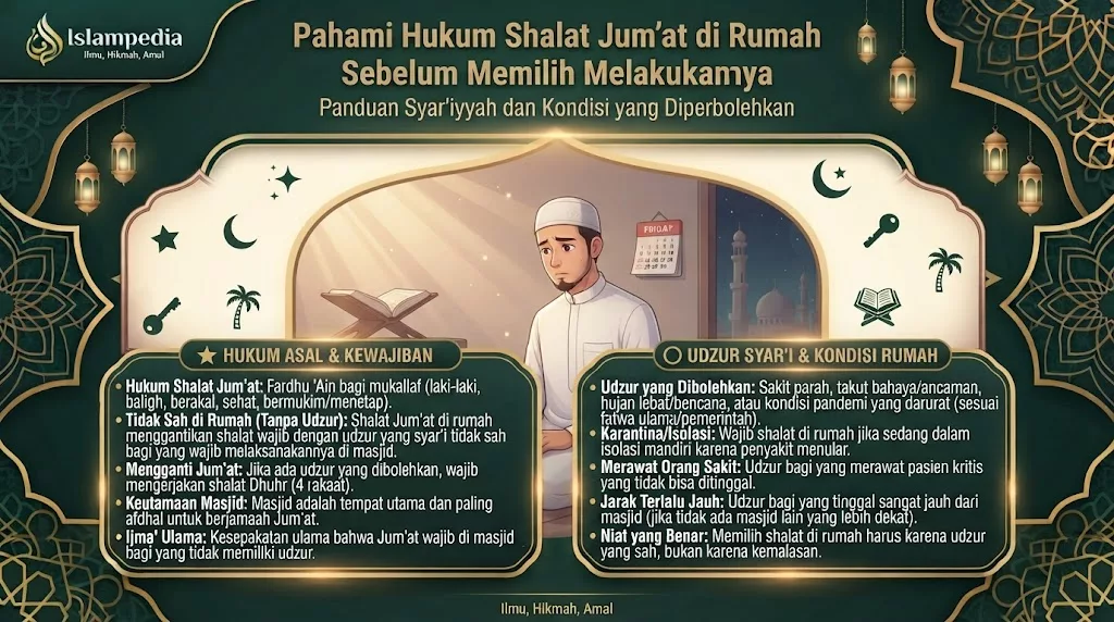 Pahami Hukum﻿ Shalat﻿ Jum’at dirumah Sebelum Memilih Melakukannya