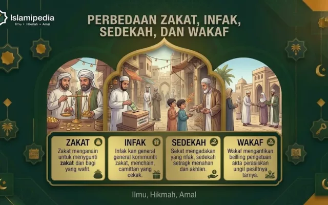 Perbedaan Zakat, Infak, Sedekah, dan Wakaf