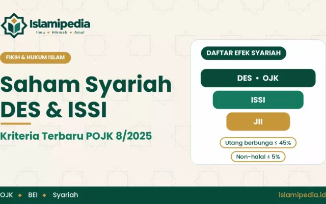 Saham Syariah Kriteria DES, ISSI, dan Cara Memilihnya