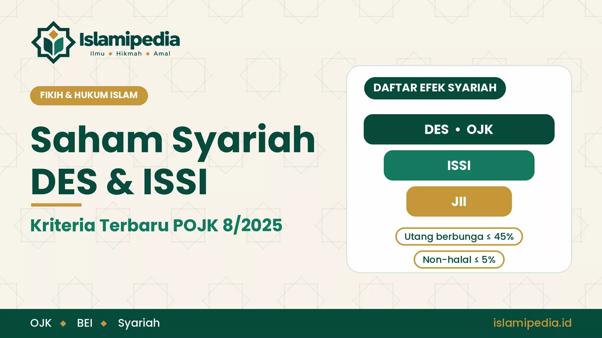 Saham Syariah Kriteria DES, ISSI, dan Cara Memilihnya
