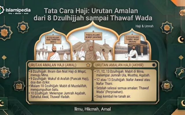 Tata Cara Haji Urutan Amalan dari 8 Dzulhijjah sampai Thawaf Wada