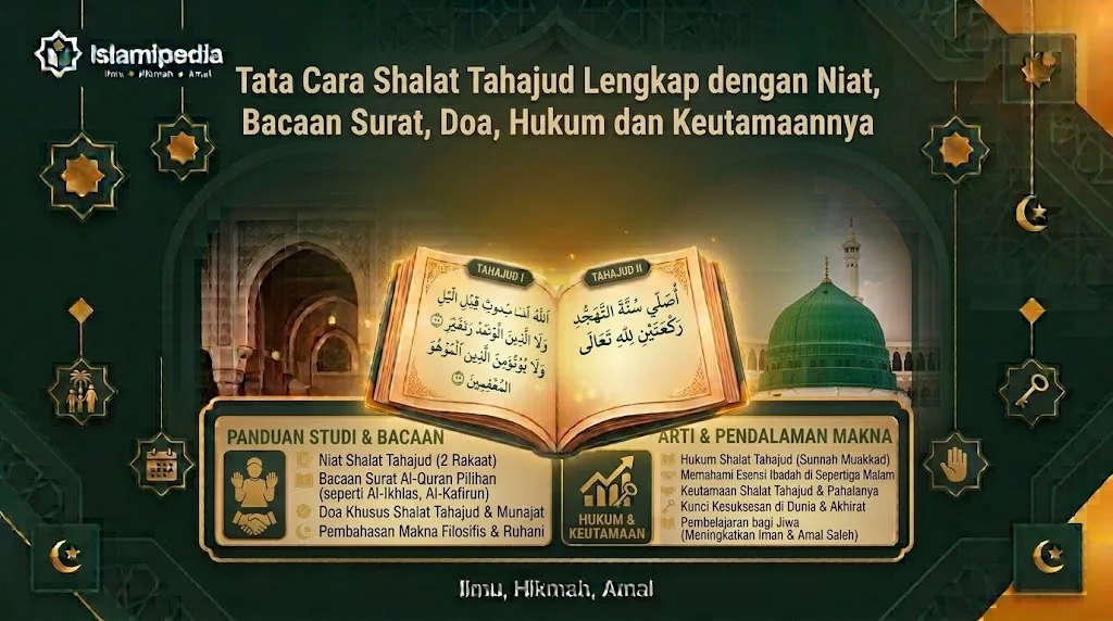 Tata Cara Shalat Tahajud Lengkap dengan Niat, Bacaan Surat, Doa, Hukum dan Keutamaannya