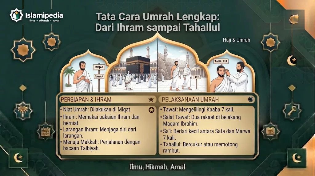 Tata Cara Umrah Lengkap Dari Ihram sampai Tahallul