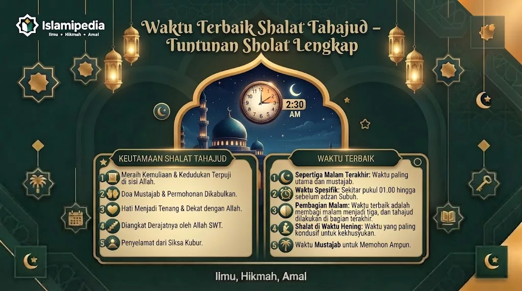 Waktu Terbaik Shalat Tahajud – Tuntunan Sholat Lengkap